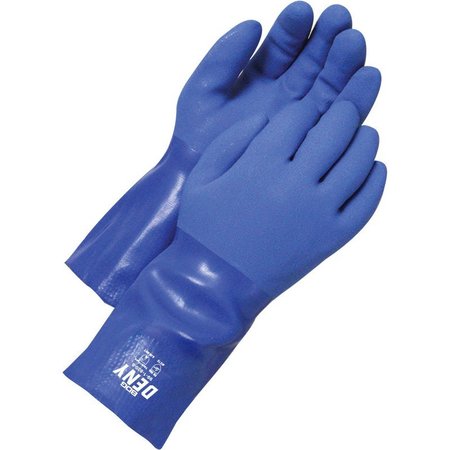 BDG Coated PVC Triple Coated Gauntlet Blue, Shrink Wrapped, Size M (8) 99-1-820-8-K